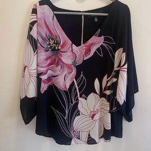 Beautiful floral poncho top